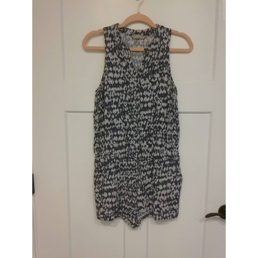 Banana Republic Blue and White Romper/Skort, Size 6